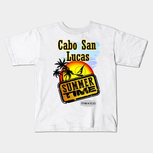 Cabo San Lucas Kids T-Shirt by dejava